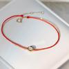 Red Elk S925 Sterling Silver Handcrafted Rope Bracelet: Versatile, Fashionable, Light Luxury for Daily Wear.