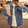 Womens Relaxed Fit Denim Jacket Oversized BF Style Casual Chic Outerwear Fall 2025