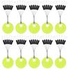 60/120PCS 10/20 Group Set Rubber Silicon Space Bean Sea Carp Fly Fishing Black Rubber Oval Stopper Fishing Float Fishing Bobber