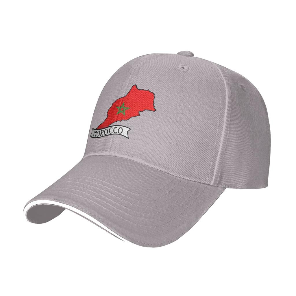 Men's Women's Morocco Flag Map Outdoor Hat Spring Adjustable Baseball Caps Casual Baseball Cap Fashion Golf Hats