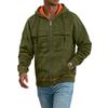 Men's Colorblock Hooded Jacket with Zip Closure and Multiple Pockets for Casual Wear