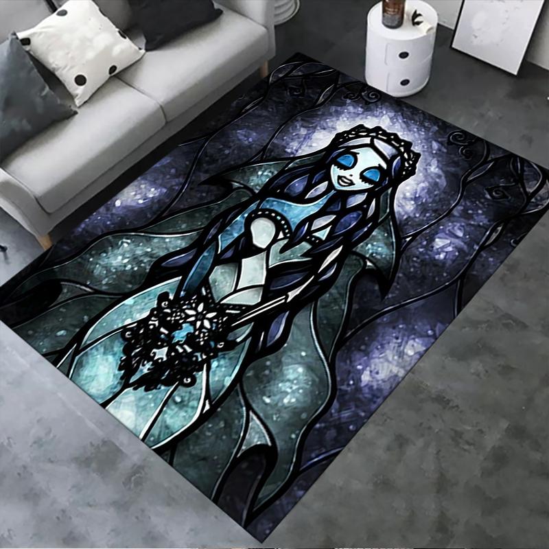 2025 New Corpse Bride Carpet Rug for Living Room Bedroom Home Sofa Decoration,Kids play Non-slip Floor Mat19