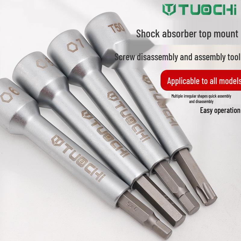 18-Piece Shock Absorber Top Mount Bolt Removal & Assembly Tool Set for Auto Repair