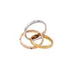 Minimalist Geometric Interlocking Triple-Tone Ring Women Adjustable Finger Cold Aesthetic Statement Jewelry