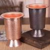 Vintage Pure Copper Coffee Mug,Thickened Hammer Texture 270ml Breakfast Beer Cup,Handcrafted Tea Tumbler Drinkware Tableware