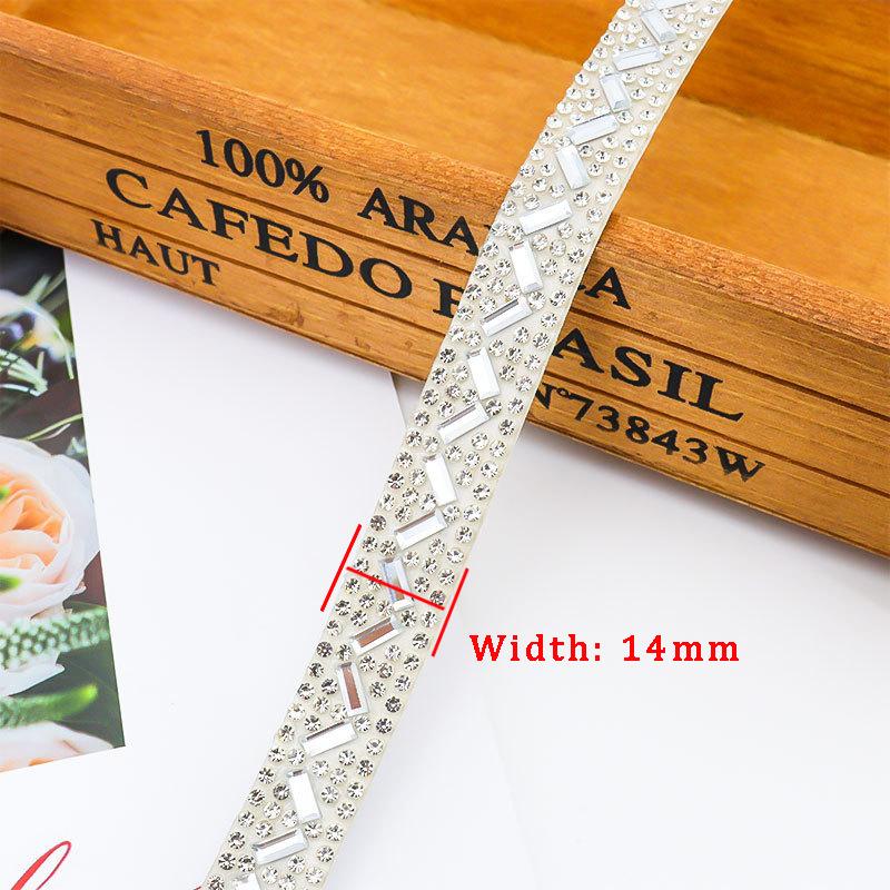 10pcs Rhinestone Ribbons Roll Diamond Sparkling Banding Party Gift Trim Decoration DIY Crafts Self-Adhesive Rhinestone Sticker