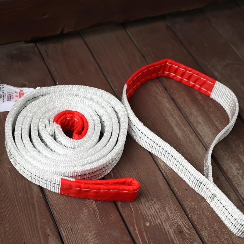 1/2M Kran Webbing Slynge Industriel Løftestrop Slidstærk Polypropylen Trailer Løftetov Lukket Flerlags Fletning