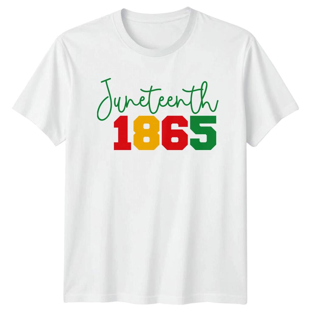 Juneteenth 1865 Holiday Mens T-Shirt Womens Tee Graphic Unisex Top -a