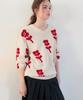 SINOON Sn Flower Loose Fit Knit (Ivory)