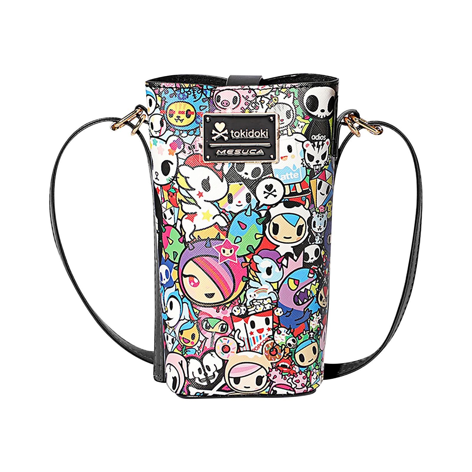 

Маленькая сумка через плечо из ПВХ, сумка на пуговицах для телефона, сумка на плечо, кошелек, карман для смартфона, с кредитной картой One Size