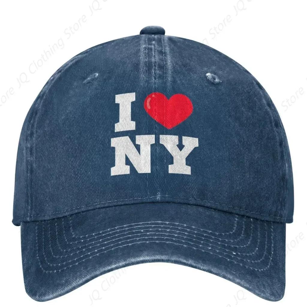 I Love New York Cappellino da Baseball Lavato da Turista I Heart Ny Cappellino Trucker Casual da Papà Estivo Unisex per Esterno Palestra Cappellini da Baseball Protettivi dal Sole