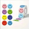 500pcs Round Smiling Face Reward Stickers Educational Fun Stationery Gift for Teachers Parents Students Classroom