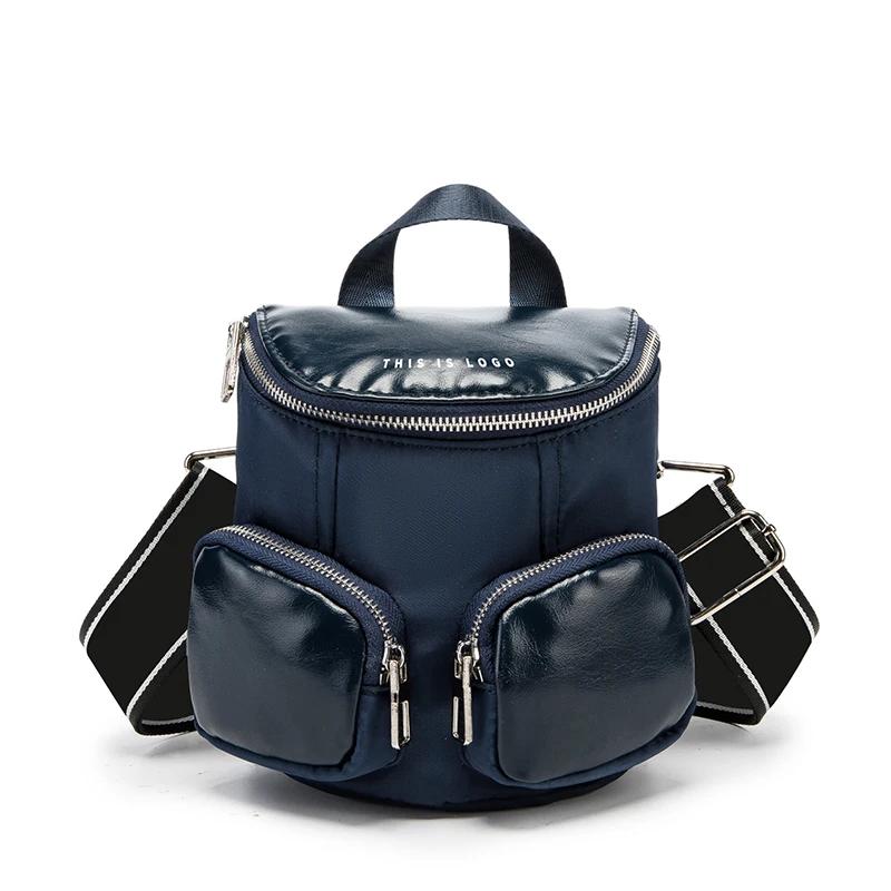 Shoulder Multi-Pocket Bag  Dualuse Cloth  Casual Messenger Bag  All-Match Fashion Backpack