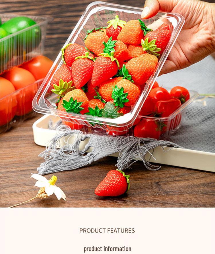 Transparent Disposable Fruit Packaging Box – Ideal for Fruit, Roasted Duck, and Takeaway