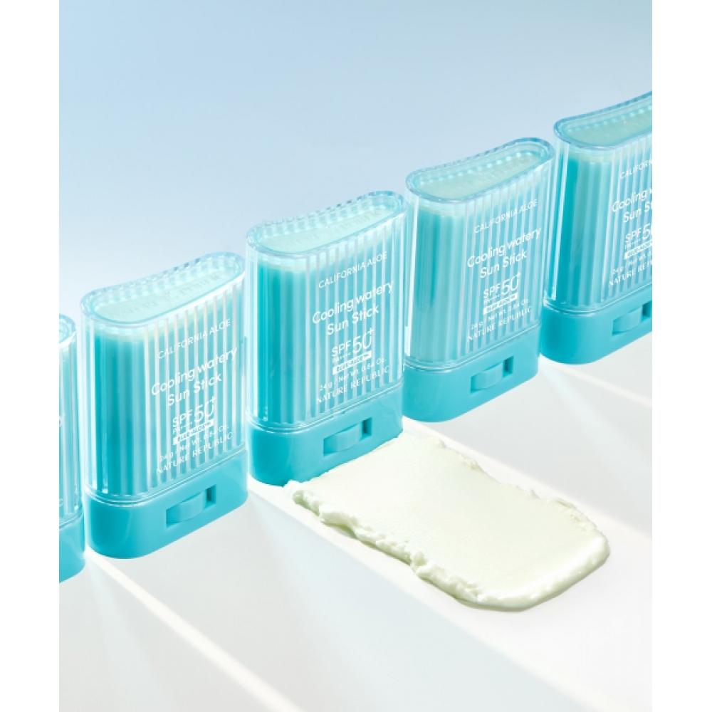 Nature Republic [2er-Pack] California Aloe Kühlender Feuchtigkeits-Sonnenstick LSF50+ PA++++