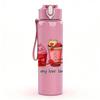 1PC Colorful Iced Coffee Cups 750ml Color Plastic Sports Water Bottle Leakproof Flip Straw Lid Suitable for Sports Office Home Use