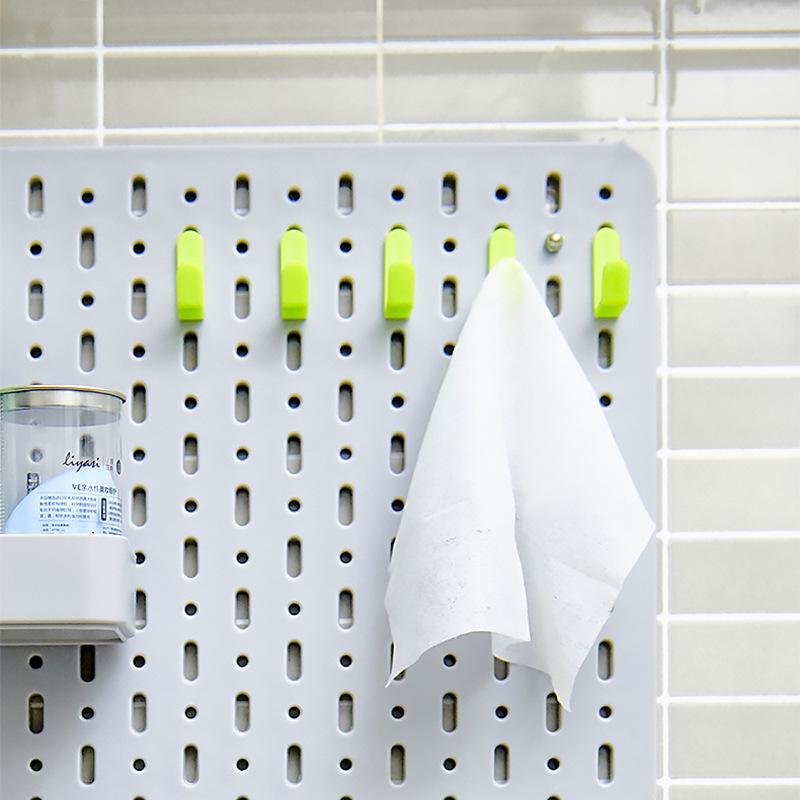 Naquduo Pegboard Door Hook Clothes Hanger & Storage Board, Nail-Free