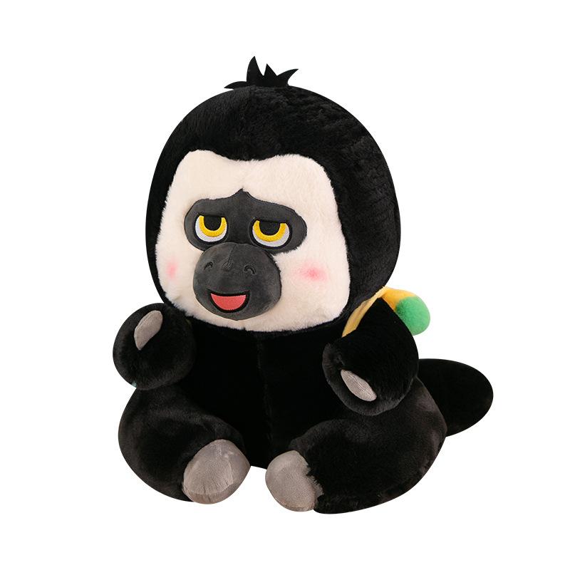 Cartoon Backpack White Face Monkey Plush Toys Children's Birthday Gift Home Pillow Office Ape Monkey Sleeping Pillow