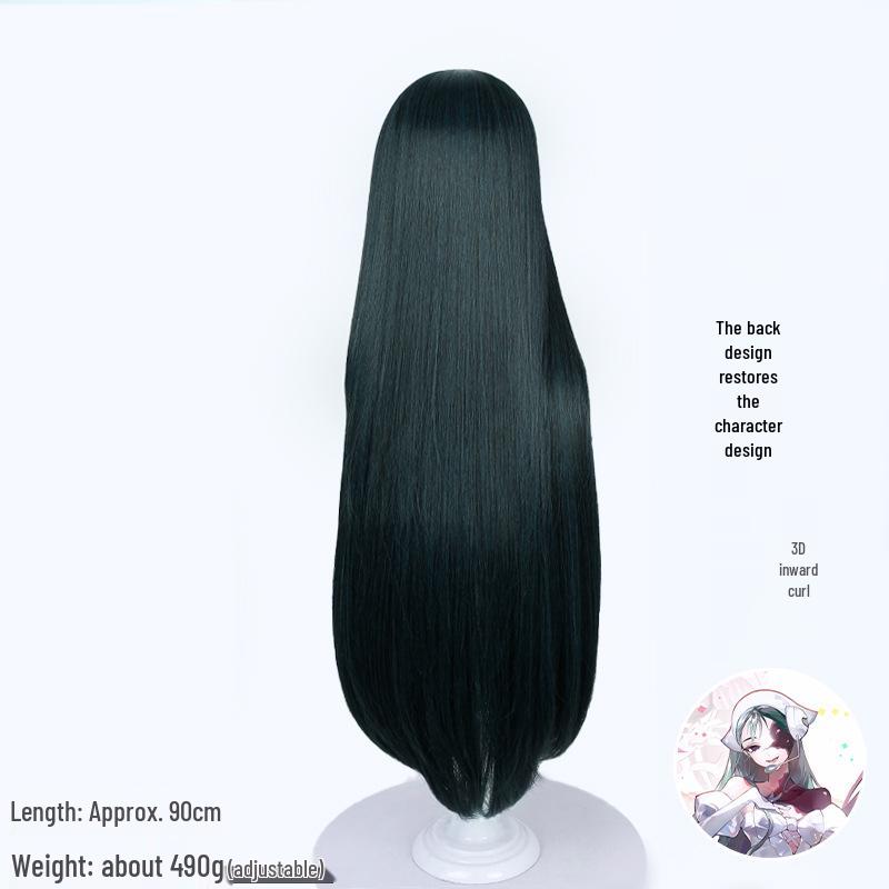 Cardamom Irregular Ghost Blood Cosplay Wig with Simulated Scalp and Long Hair