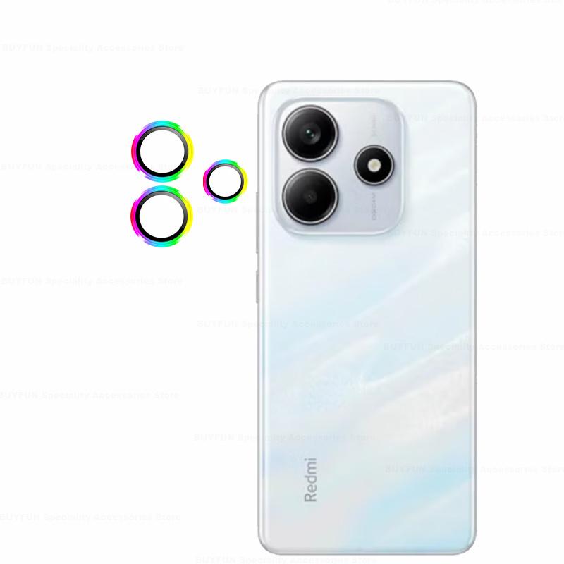 Matel Ring + Tempered Glass Phone Camera Lens Film For Xiaomi Redmi Note 13 14 Pro Note13 14Pro Redmy Note13Pro Note14 4G 5G