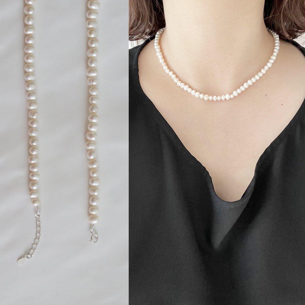 Yy21 Natural Freshwater Mini Pearl Necklace