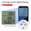 Digital LCD For Voltage Current Monitoring And Power Consumption Analysis Energy Meter Wattmeter No Backlight EU Plug
