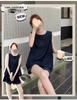 Women's Petite Denim Vest & Shorts Set - Slimming Casual Summer 2026 Two-Piece