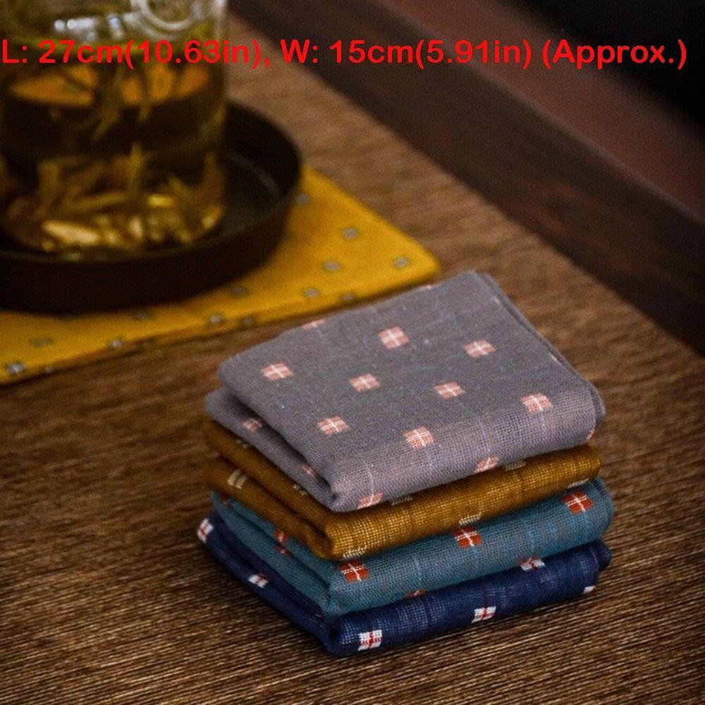 Hand Towels Linen Tea Towel Multipurpose Cloth Absorbent Towel Kitchen Towel Tea Table Use
