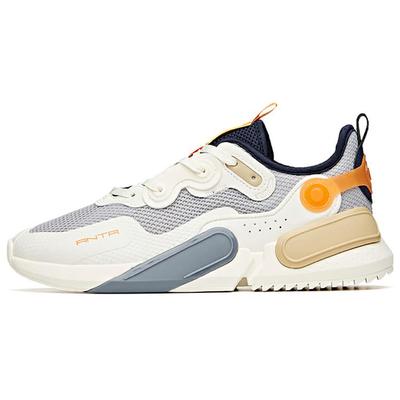 Life Collection Casual Shoes Men's Low Top Ivory White/Floating Cloud Gray/Turquoise Blue 112128800-3