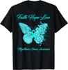 Butterfly Faith Hope Love Myasthenia Gravis Awareness T Shirt