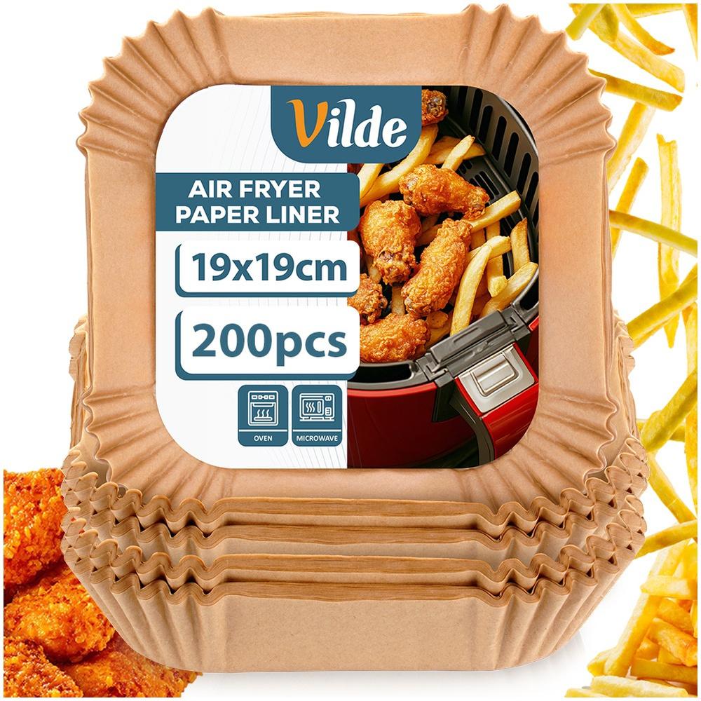 Air Fryer Fat-Free Paper Square Insert 19X19 Cm 200 Pcs.