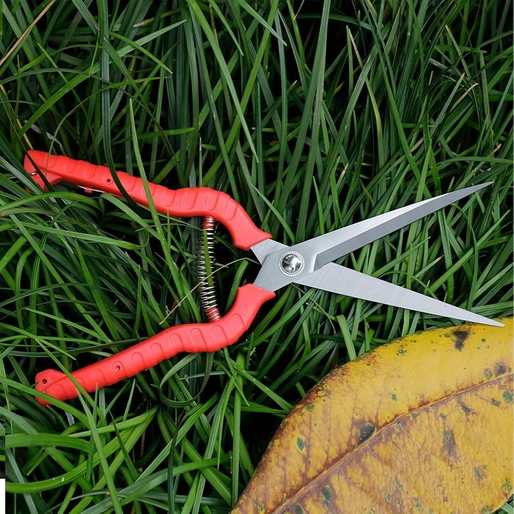 1PC Extra Long Garden Scissor, Stainless Steel Pruning Shears, Bonsai Plant Trimming Scissors for Thorny Roses Plant Flowers Harvesting Herbs Fruits