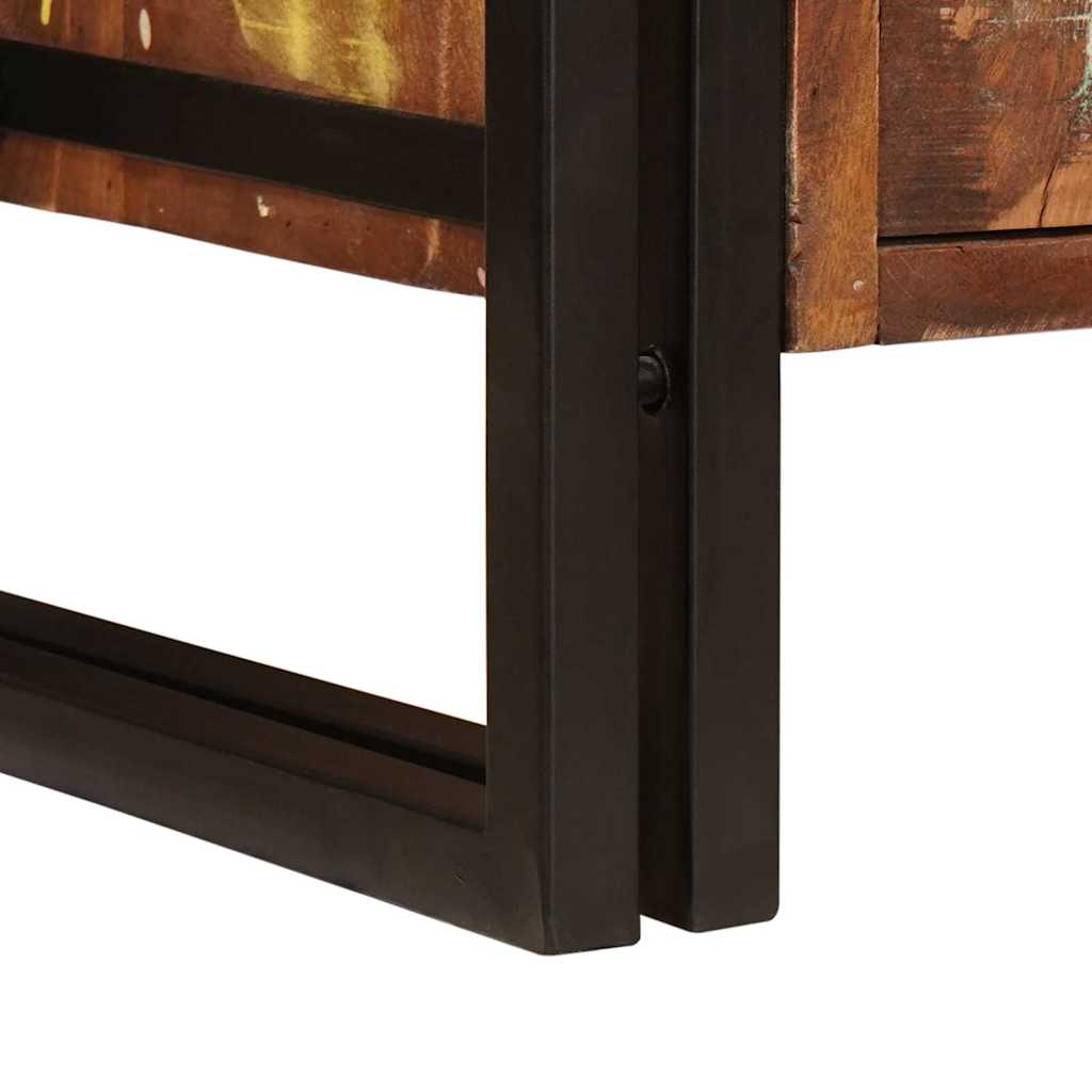 Washbasin Cabinet Multicolored Solid Reclaimed Wood