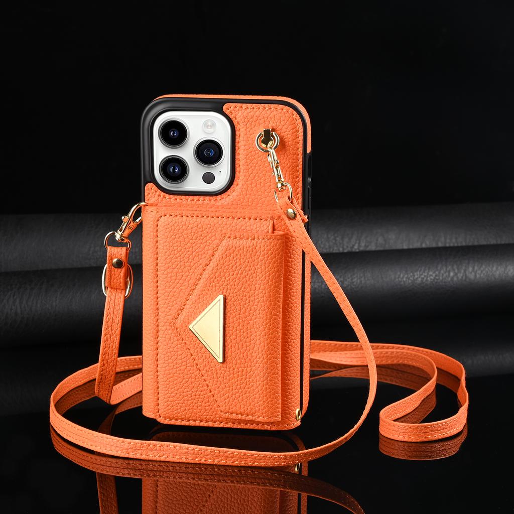 Crossbody Strap Multi Card Slot Flip Wallet Leather Case For iPhone 15 14Plus 13 12 11Pro Max /Samsung S23 S22 S21 Ultra S20Plus S23 S21FE A14 A54 A53