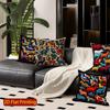 2D Bohemian Tribal Animal Print Throw Pillow Covers Pattern Cushion Cover Suitable For Sofa Bedroom Car Pillow Cover