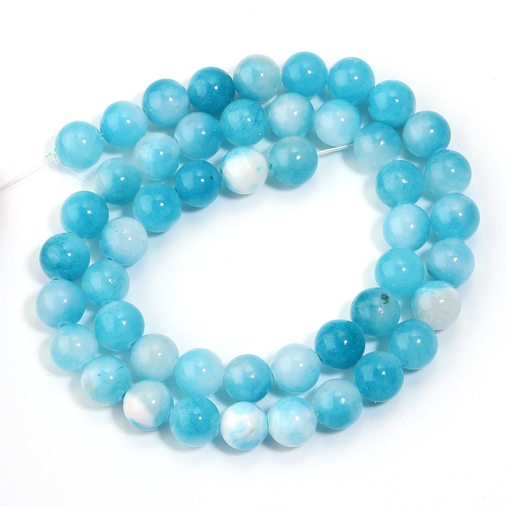 34-90pcs 4-12mm Persian Jade Stone Beads Natural Stone Loose Spacer Beads For Jewelry Making DIY Bracelet Necklace Accessories