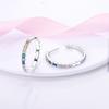 925 Silver Earrings Sparking Colorful Zirconia Hoop Earrings For Women Girls Party Anniversary Jewelry Gifts