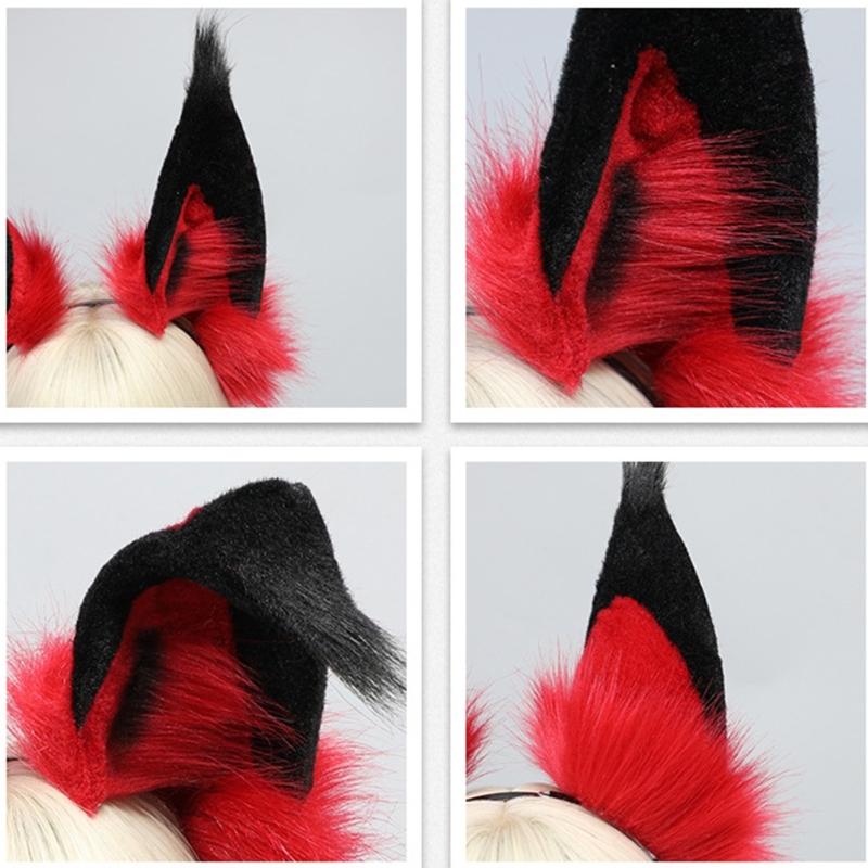Punk Animal Ear Headband Halloween Maid Hairhoop Role Playing Props Hairdband Costume Accessories Anime Expo Headpiece
