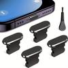 5pcs Lightning Port Dust Covers- Anti Dust Plug Set for iPhone 14/13/12/11 Series, AirPods, iPads for All Devices Lightning Port