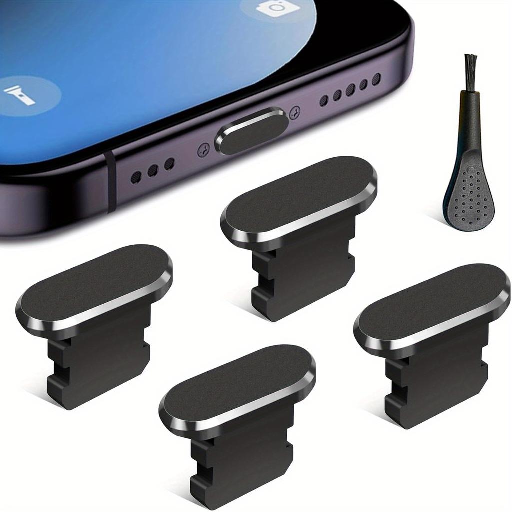 5pcs Lightning Port Dust Covers- Anti Dust Plug Set for iPhone 14/13/12/11 Series, AirPods, iPads for All Devices Lightning Port