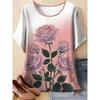 Casual Loose Crew Neck Top Fashionable Versatile Women's Short Sleeves Comfortable T-Shirts Women’s