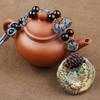 Vintage Chinese Style Pendant Geometric Long Women's Sweater Chain Whip Chain Versatile Collarbone Chain