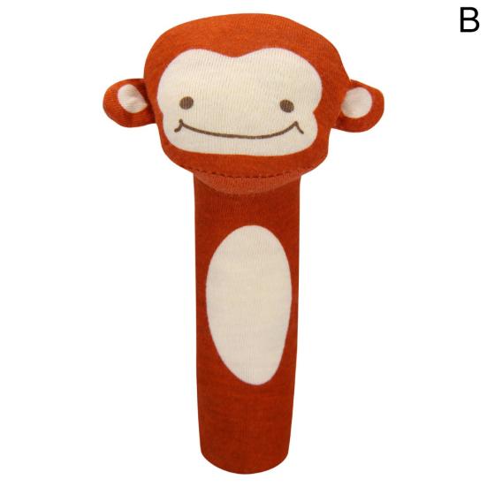 Baby Niedlichen Cartoon Form Weiche Hand Rassel mit Sound Greif Spielzeug Wiege Ornament