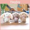 Cute Fluffy Rabbit Plush Keychain Soft Toy Bag Charm For Kids And Adults