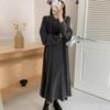 Elegant knitted dress two-piece set autumn and winter new small long cardigan sweater skirt set