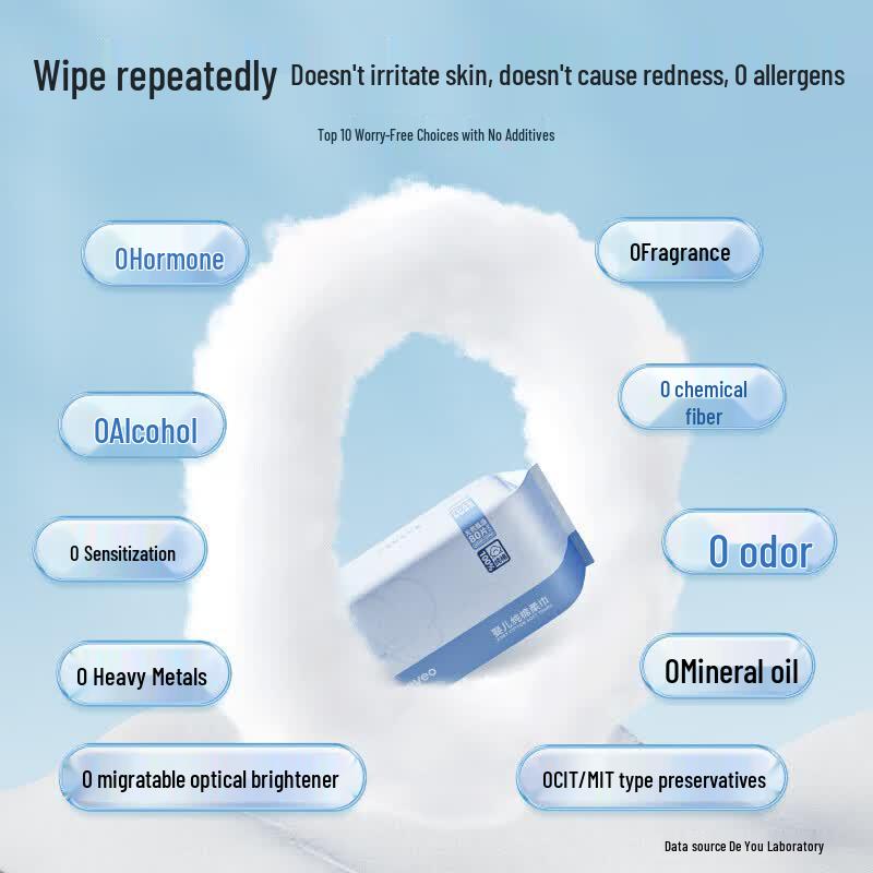 Deyou Disposable Baby & Adult Dry & Wet Cotton Facial Wipes