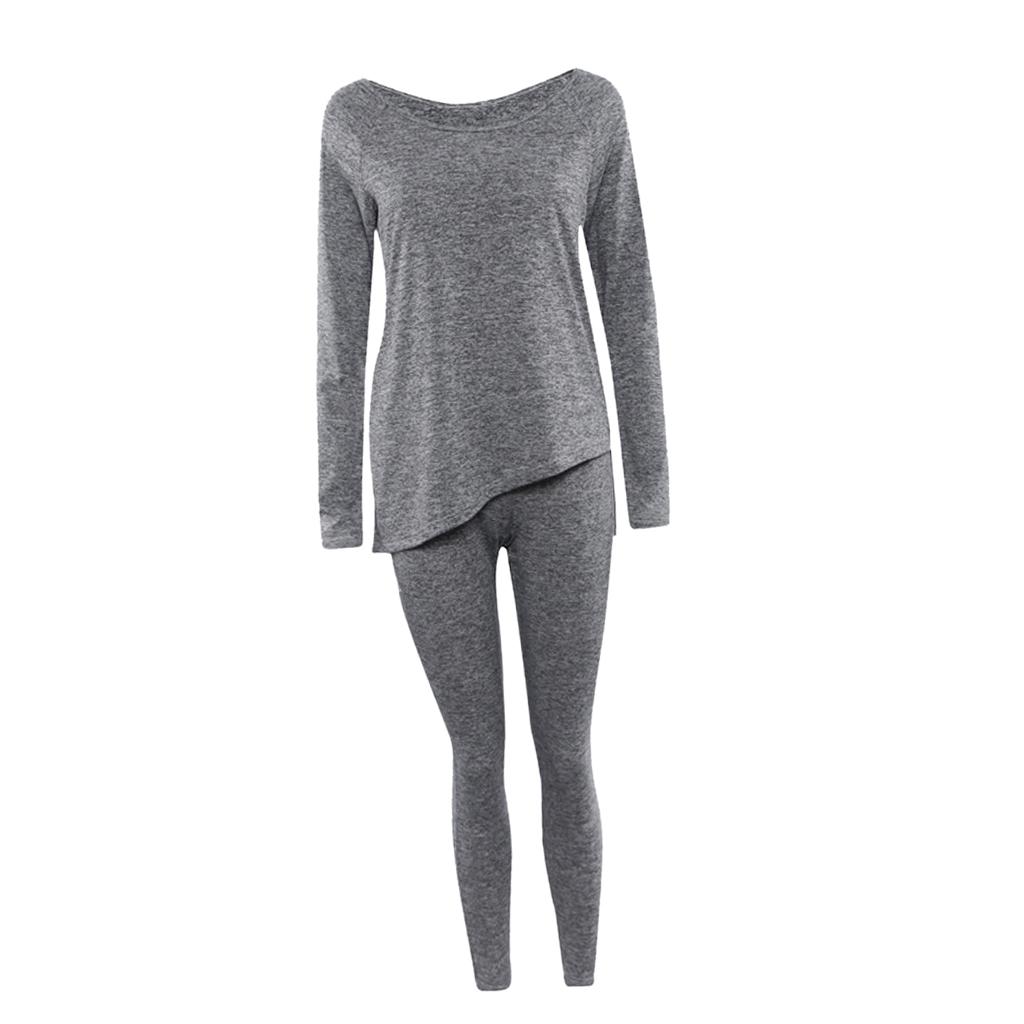Bowknot Design Asymmetrical Two Piece Pants Set for Women L