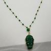 Elegant Green Leaf Pendant Necklace for Women - Simple, Fashionable, and Versatile