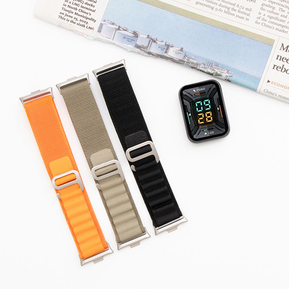 Alpine Loop Strap For Redmi Watch 6/5/4 Smart Nylon Loop Adjustable Elastic Bracelet Watchband for Xiaomi Mi Band 9Pro 8Pro Band Accessories