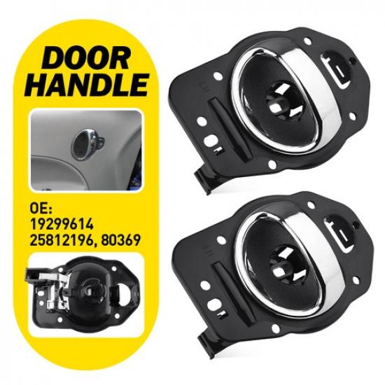 2x Fit 2006-2011 Chevy HHR Driver Side Left ide Interior Door Handle Chrome